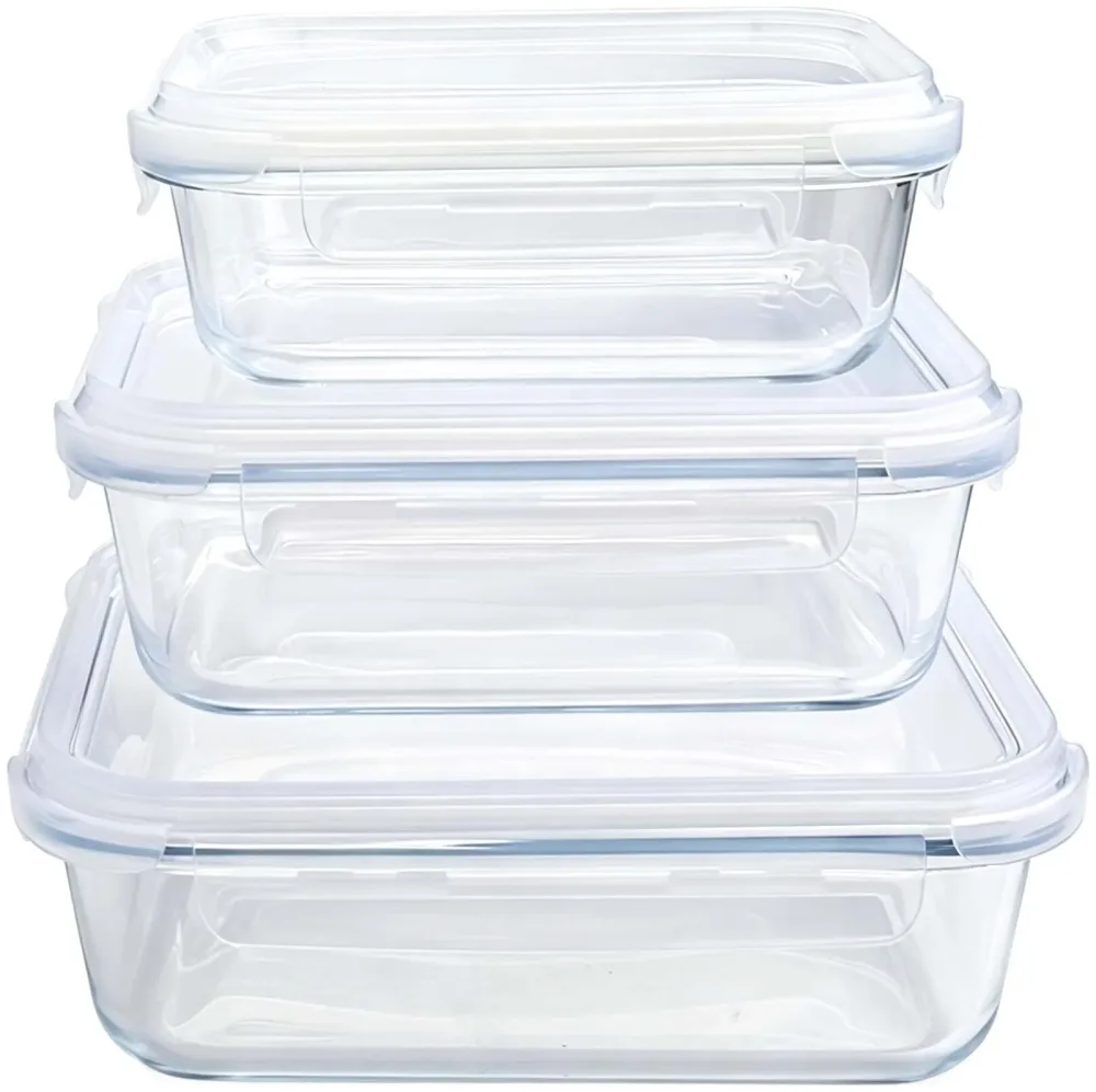 Neoflam Glasbehälter-Set 3-teilig
