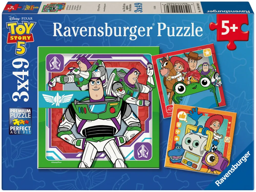 Toy Story 5 Kinderpuzzle 3x49 Teile