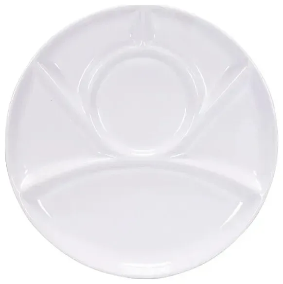 Nouvel Fleischfondue Teller weiss 23cm