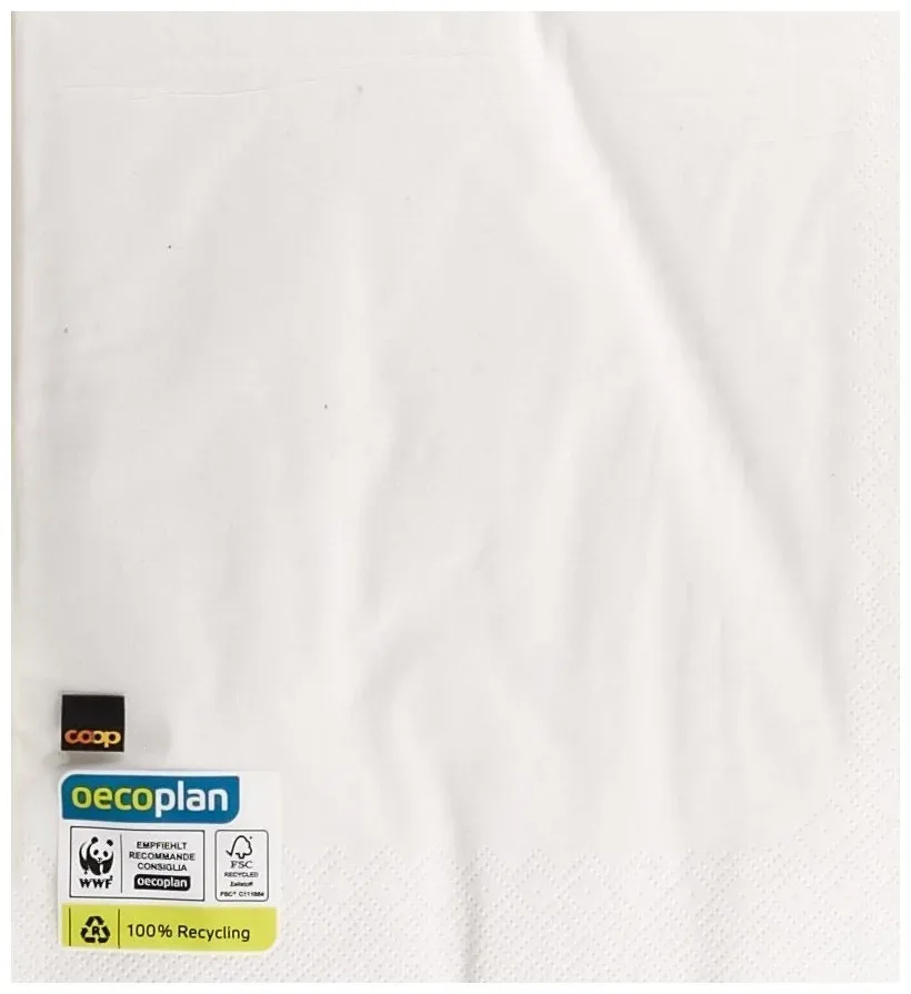 Oecoplan Servietten weiss 40cm 50 Stück
