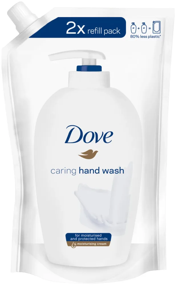 Dove - Pflegende Hand-Waschlotion Reichhaltige Pflege Nachfüllbeutel, Cream Wash Refill, 500  ml