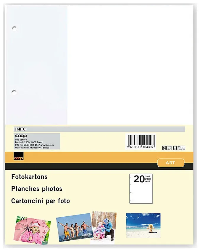 Fotokarton weiss A4