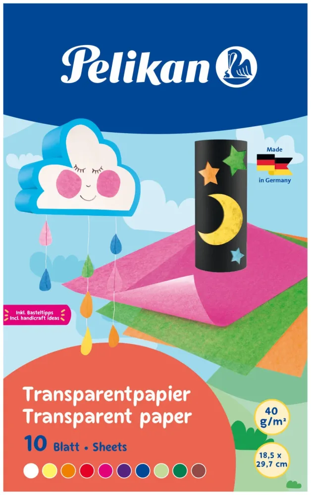 Pelikan Transparentpapier 233 M10 Mehrfarbig