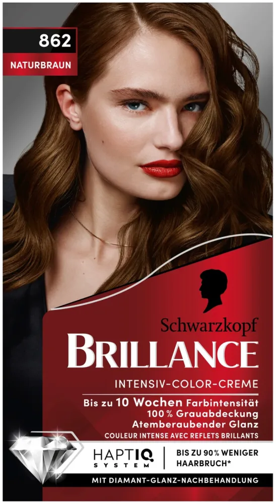 Schwarzkopf Brillance Intensiv-Color-Creme 862 Naturbraun