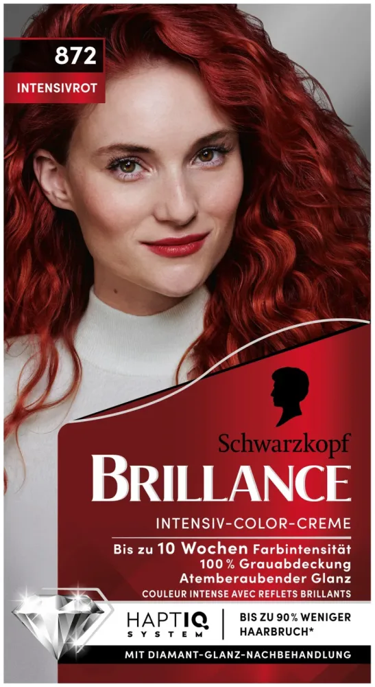 Schwarzkopf Brillance Intensiv-Color-Creme 872 Intensivrot