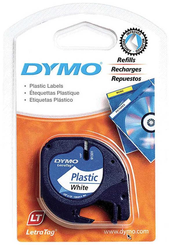 Dymo Schriftband (12 mm x 4 m, Blau)