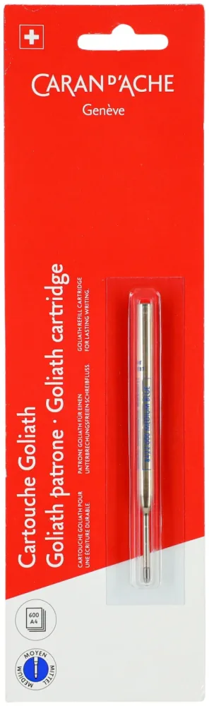 Caran d'Ache Blister Goliath-Patrone Blau Medium