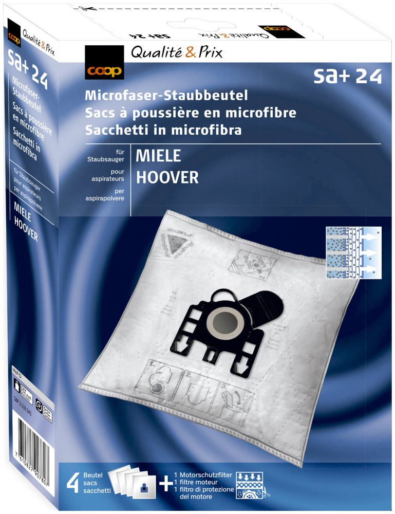 Coop Staubsaugerbeutel Microfaser Sa+24 4 Stück