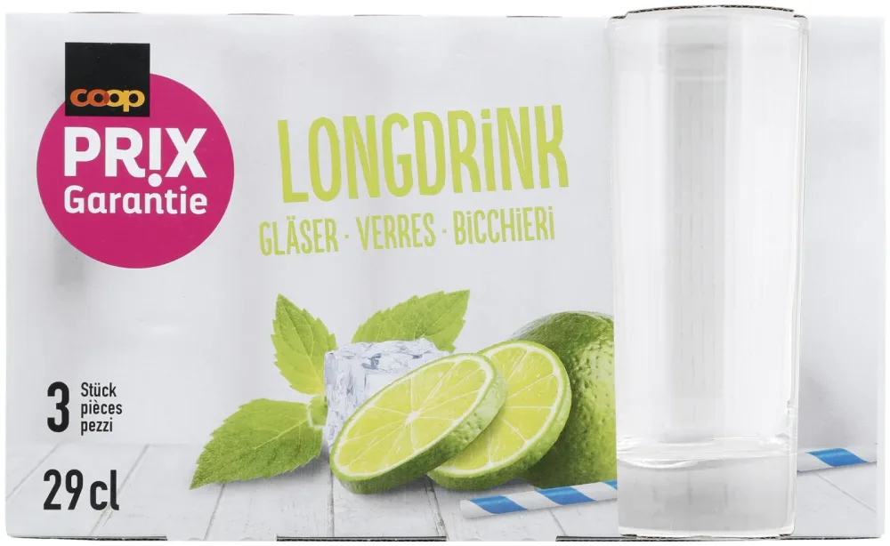 Prix Garantie Longdrink Gläser 29cl 3 Stück