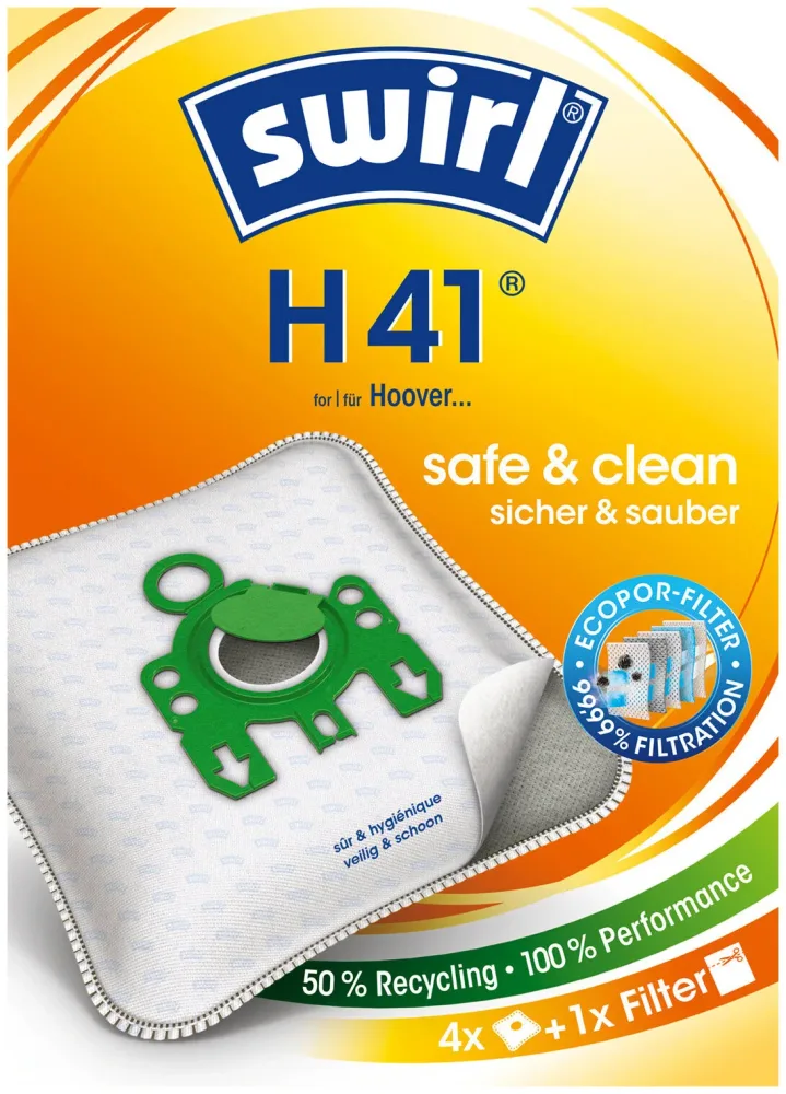 Swirl Staubfilterbeutel H41 MicroPor Plus AirSpace