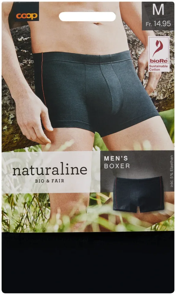Naturaline Textil Naturaline Herrn Boxer schwarz XL