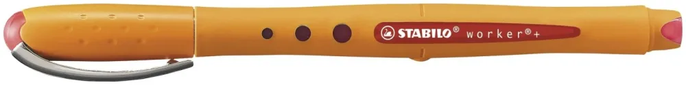 Stabilo Tintenroller worker+ medium rot