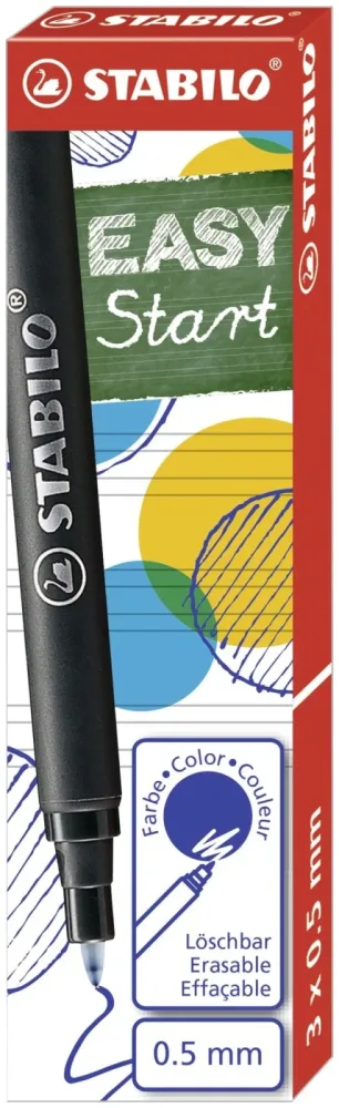 Stabilo Ersatzpatrone EASYoriginal Refill medium 3er Pack Schreibfarbe blau