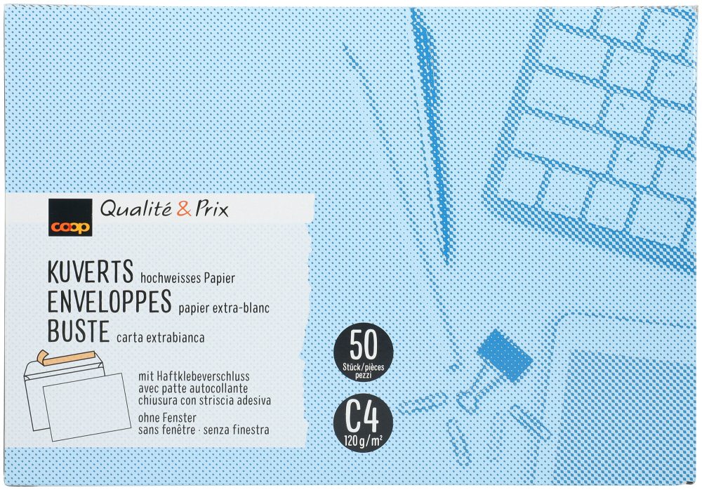 Coop Qualité&Prix Kuvert C4 50 Stk.