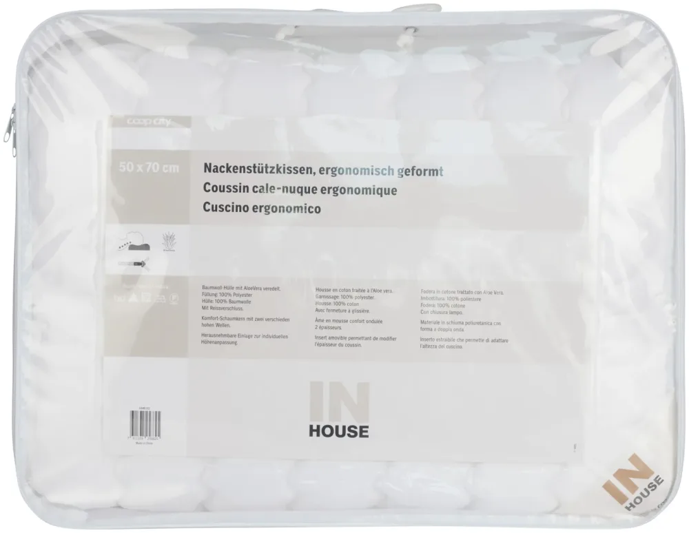 Inhouse Nackenstützkissen 50x70cm