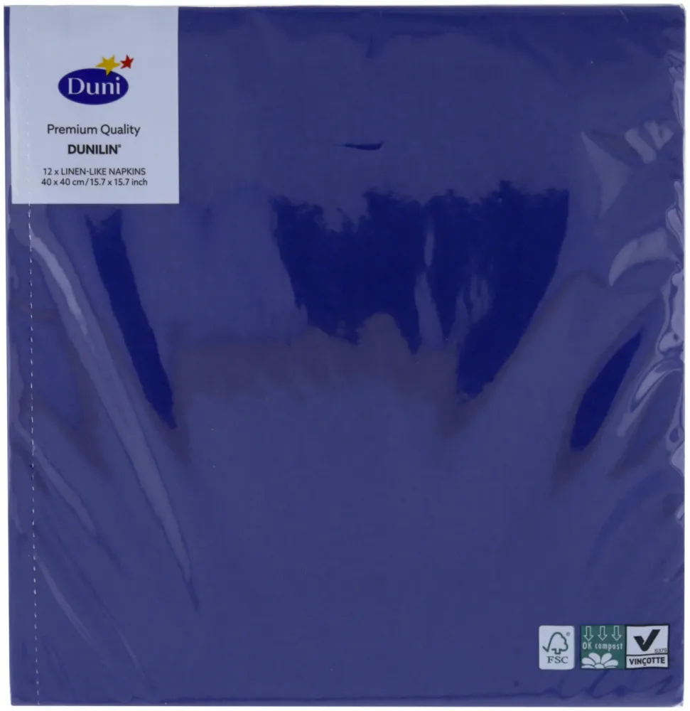 Duni Serviette Dunisoft 40x40cm dunkelblau