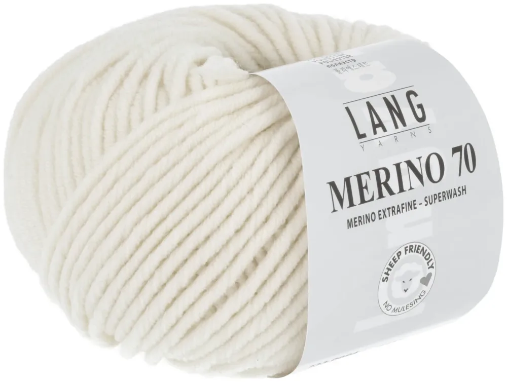 Lang Strickg. Merino 70 94 offwhite 50g