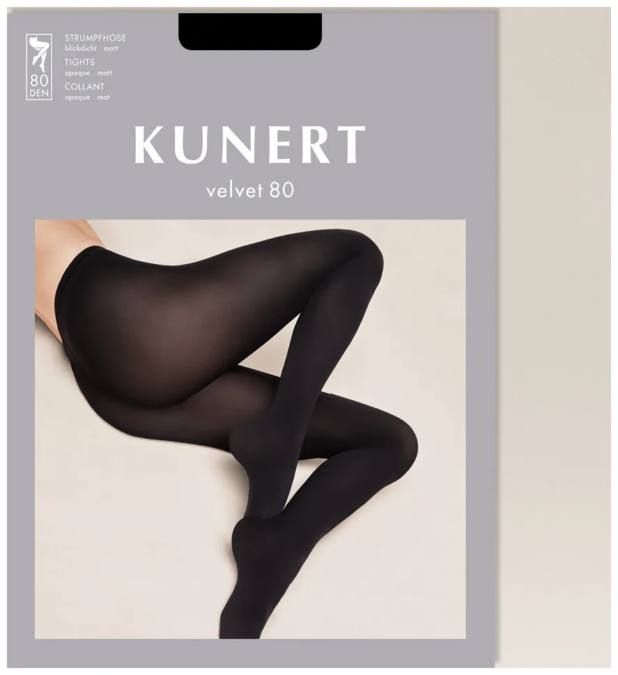 Kunert Strumpfhose Velvet 80 Black 42/44