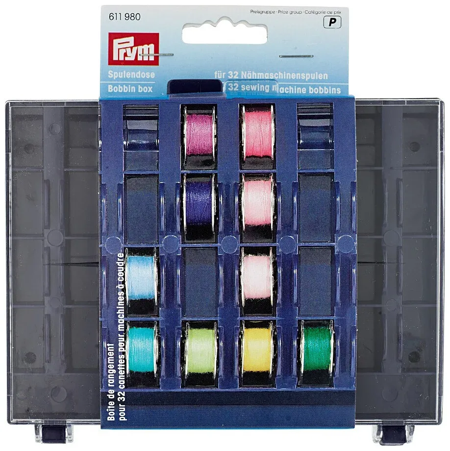 Prym Spulendose für 32 Nähmaschinenspulen