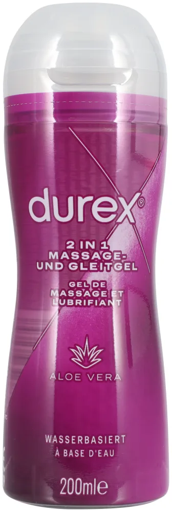 Durex 2 in 1 Massage- und Gleitgel Aloe