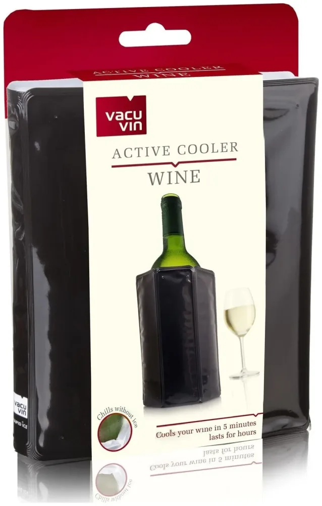 Vacuvin Schnellkühler Wein schwarz