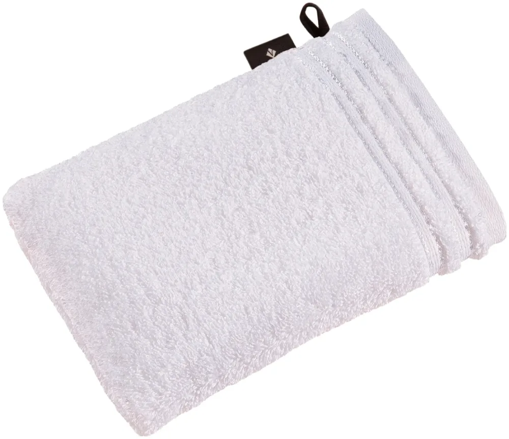 Vossen Calypso Feeling Waschhandschuh weiß 16 x 22 cm