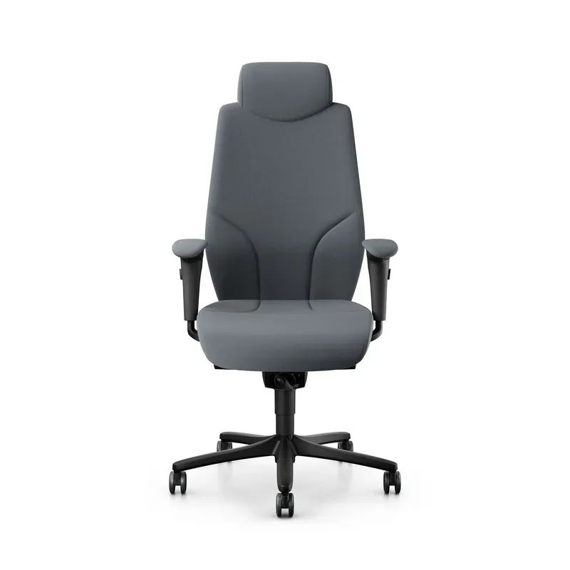 Giroflex 64-9778 executive chair with 4D armrests, Gray/Black, New, Ergonomic chair - ideal for flexible working