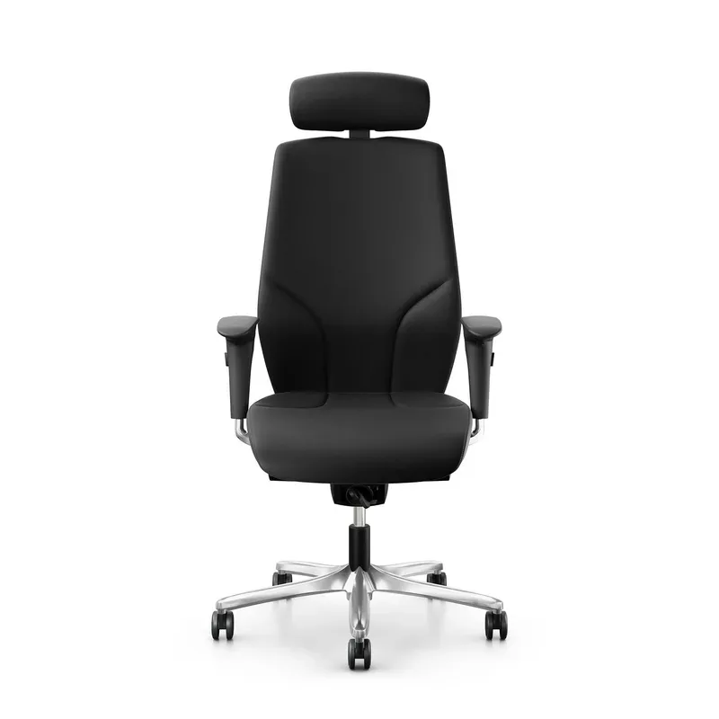 Office swivel chair Giroflex 64 with 4D armrests, Black/Chrome-plated, New, Ergonomic chair - ideal for flexible working