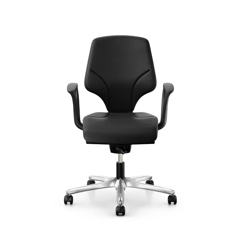 Giroflex 64-3078 LAB laboratory chair with fixed armrests, Black/Chrome-plated, New, Ergonomic chair - ideal for flexible working