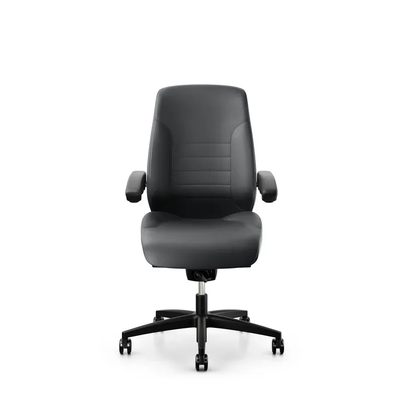 Swivel chair  Giroflex 60 without headrest & with folding armrests Gray/Black, New, Ergonomic chair - ideal for flexible working