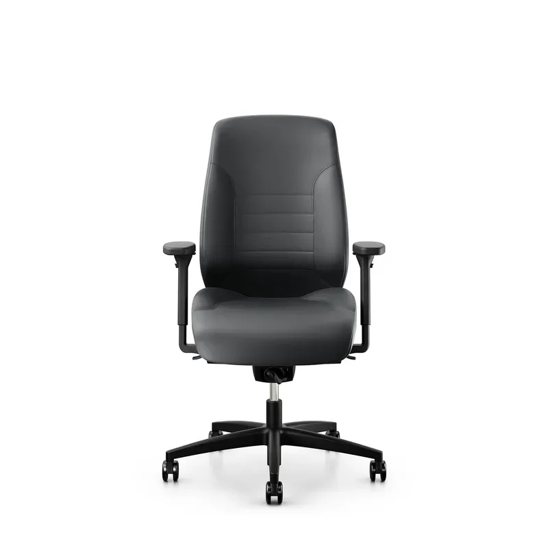 Swivel chair  Giroflex 60 without headrest & with 4D armrests Gray/Black, New, Ergonomic chair - ideal for flexible working