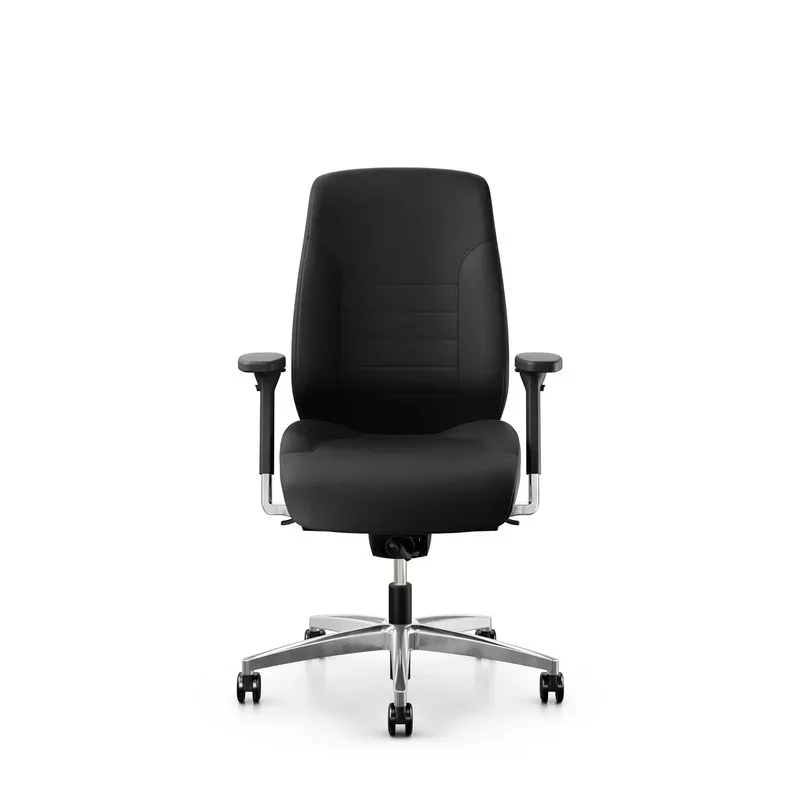 Swivel chair  Giroflex 60 without headrest & with 4D armrests Black/Chrome-plated, New, Ergonomic chair - ideal for flexible working