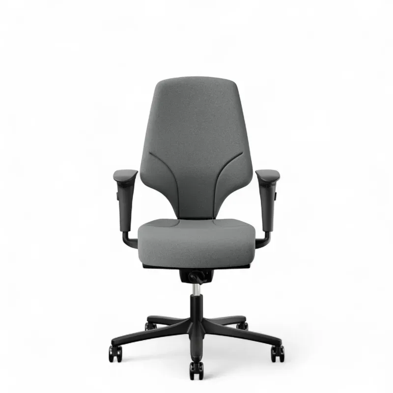 Office swivel chair Giroflex 64-3578 with 4D armrests, Gray/Black, New, Ergonomic chair - ideal for flexible working