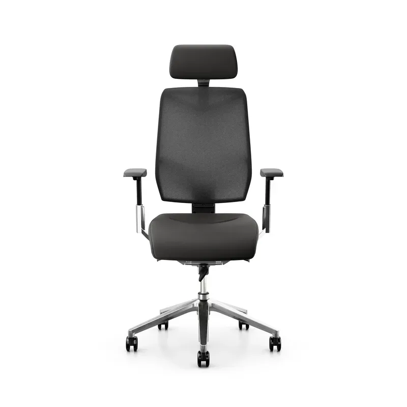 Executive chair Giroflex 68-3519 with 3D armrests, Black/Chrome-plated, New, Ergonomic chair - ideal for flexible working