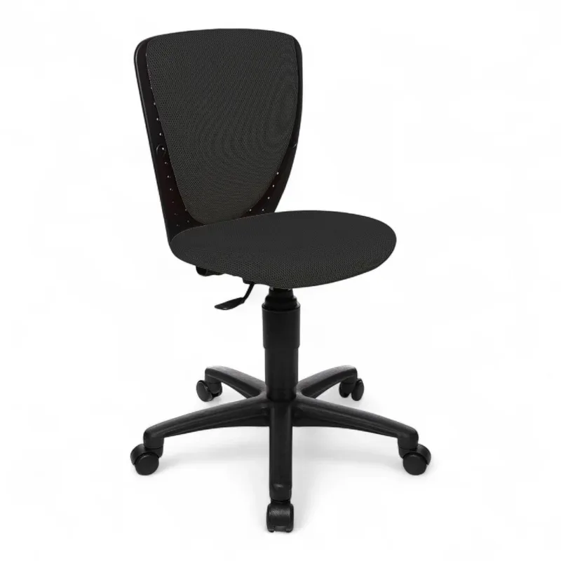 Topstar High S'cool children's chair without armrests, Black/Black, New, Ergonomic chair - ideal for flexible working