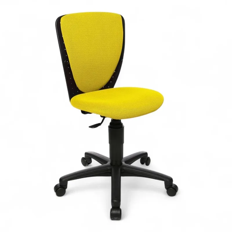 Topstar High S'cool children's chair without armrests, Yellow/Black, New, Ergonomic chair - ideal for flexible working