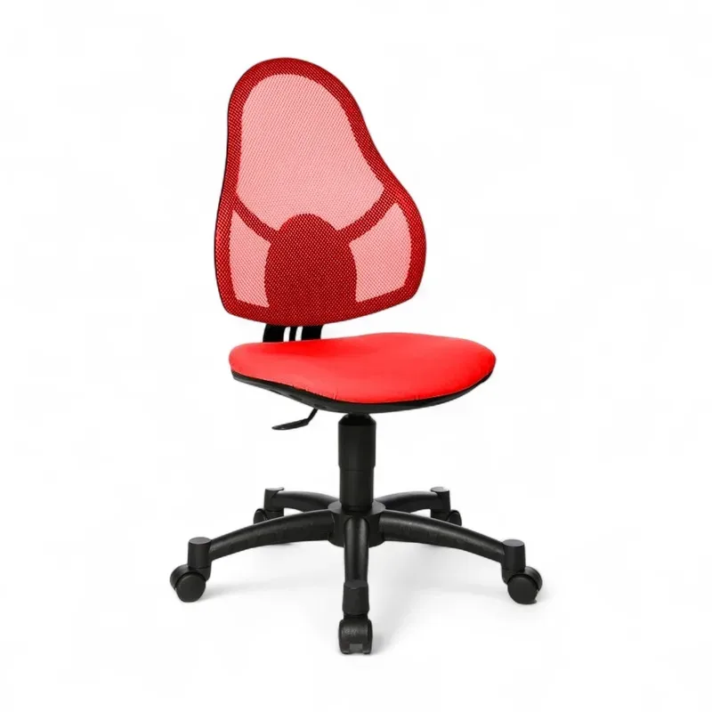 Topstar Open Art Junior children's chair without armrests, Red/Black, New, Ergonomic chair - ideal for flexible working