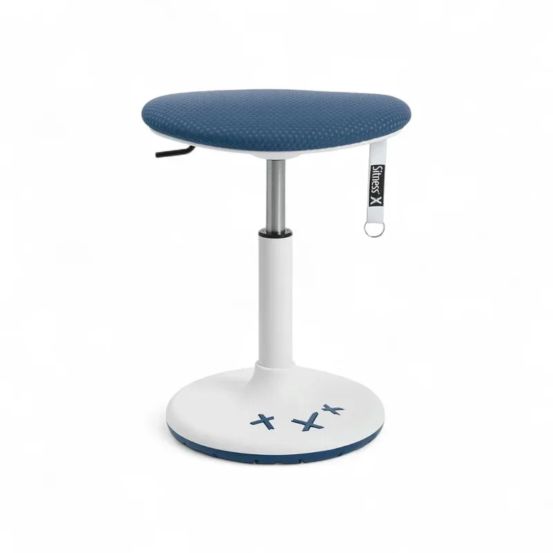 Height-adjustable office stool Topstar Sitness X Stool 20 Blue/White, New, Dynamic sitting - ideal for healthy sitting