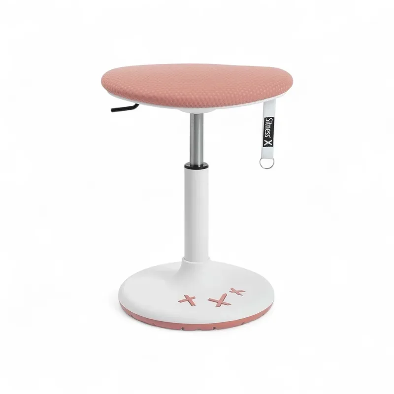 Height-adjustable office stool Topstar Sitness X Stool 20 Pink/White, New, Dynamic sitting - ideal for healthy sitting