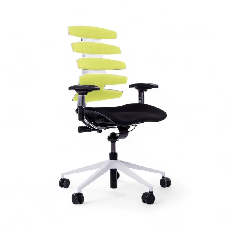 Office chair SitagWave with 3D armrests, Green/White, New, Ergonomic chair - ideal for flexible working