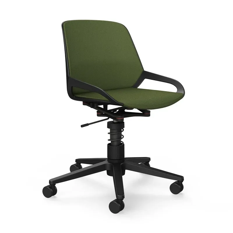 Office swivel chair Aeris Numo Task without armrests, Green/Black, New, Ergonomic chair - ideal for flexible working