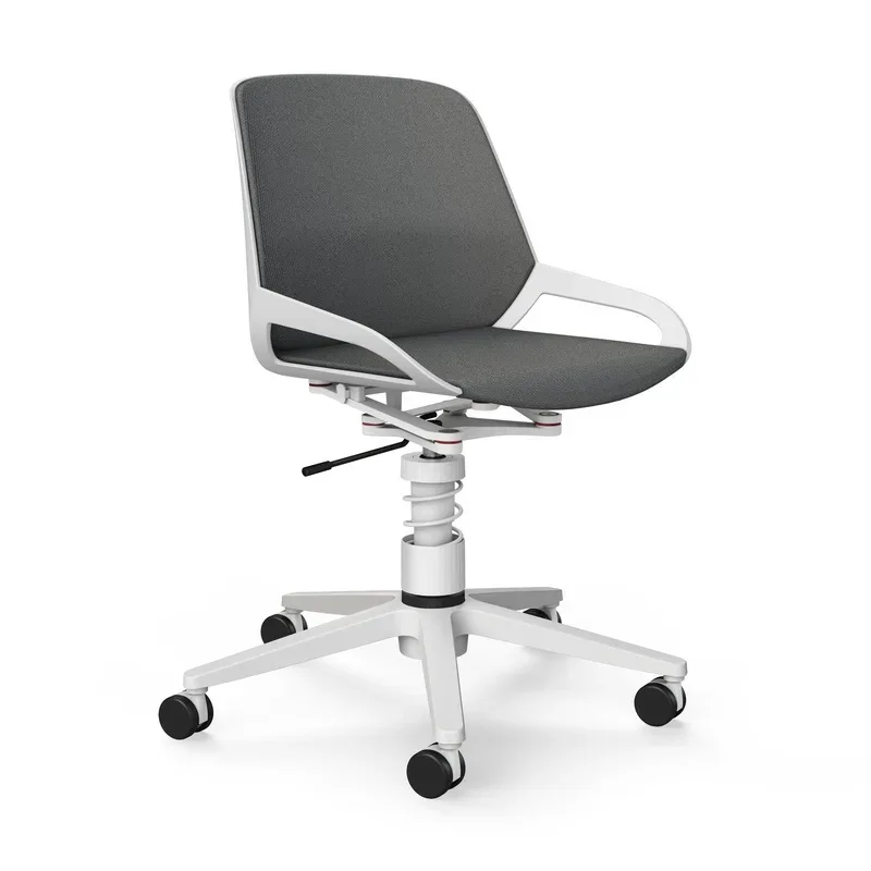 Office swivel chair Aeris Numo Task without armrests, Gray/White, New, Ergonomic chair - ideal for flexible working