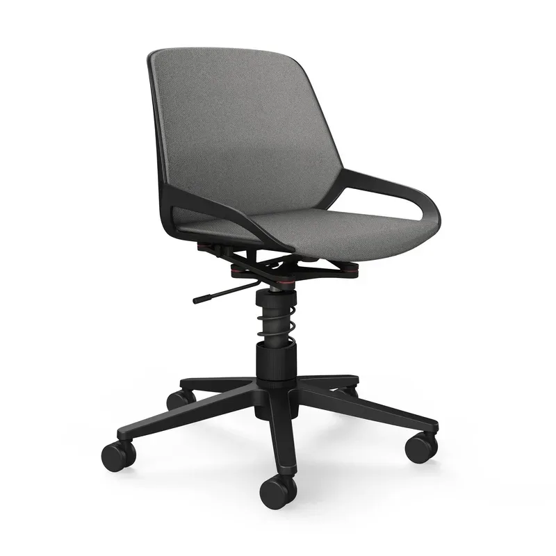 Office swivel chair Aeris Numo Task without armrests, Light grey/Black, New, Ergonomic chair - ideal for flexible working