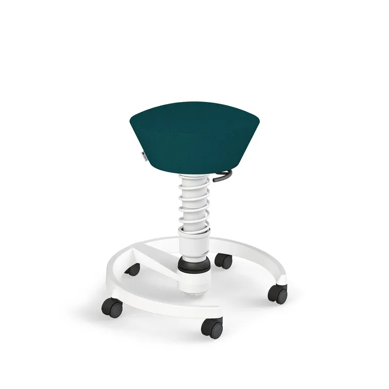 Aeris Swopper office stool Petrol/White, New, Dynamic sitting - ideal for healthy sitting