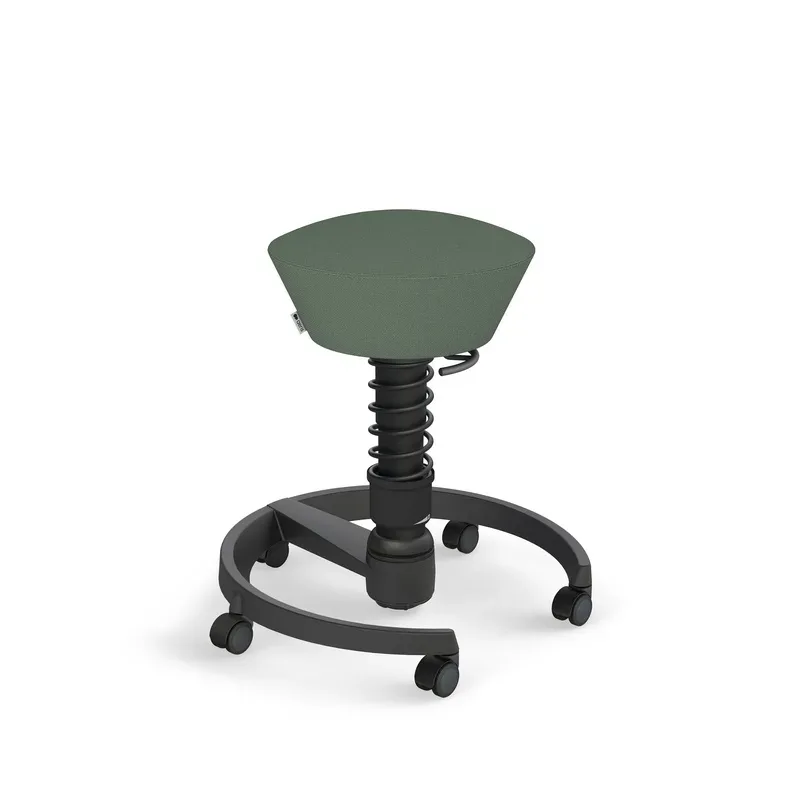 Aeris Swopper office stool Light green/Black, New, Dynamic sitting - ideal for healthy sitting