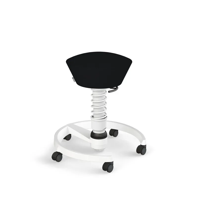Aeris Swopper office stool Black/White, New, Dynamic sitting - ideal for healthy sitting