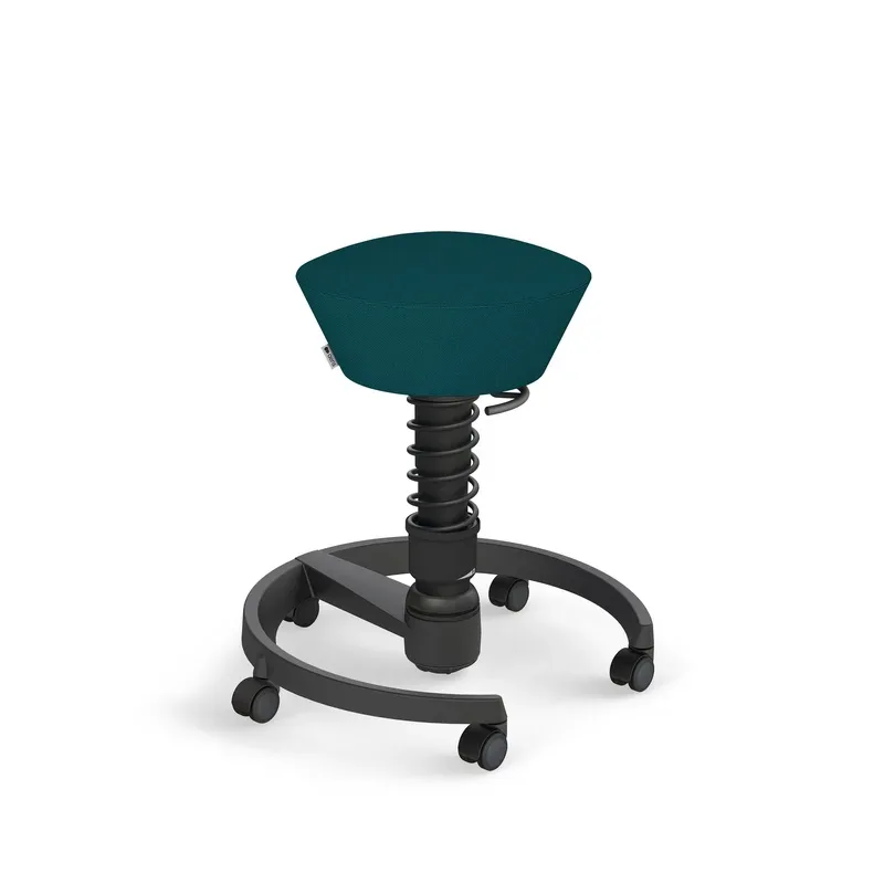 Aeris Swopper office stool Petrol/Black, New, Dynamic sitting - ideal for healthy sitting