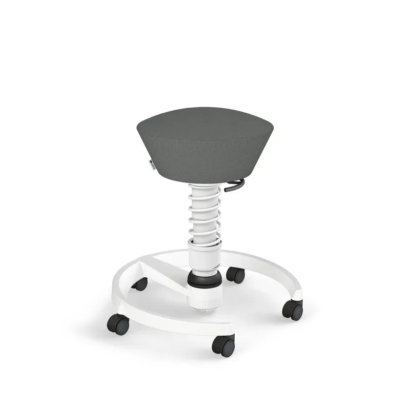 Aeris Swopper office stool Gray/White, New, Dynamic sitting - ideal for healthy sitting