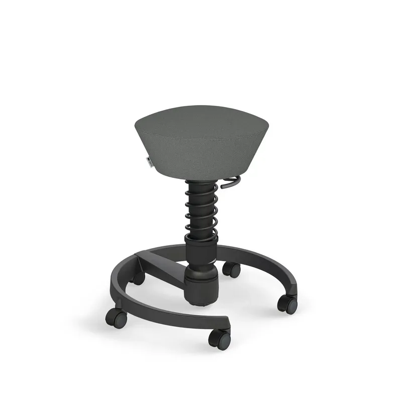 Aeris Swopper office stool Gray/Black, New, Dynamic sitting - ideal for healthy sitting