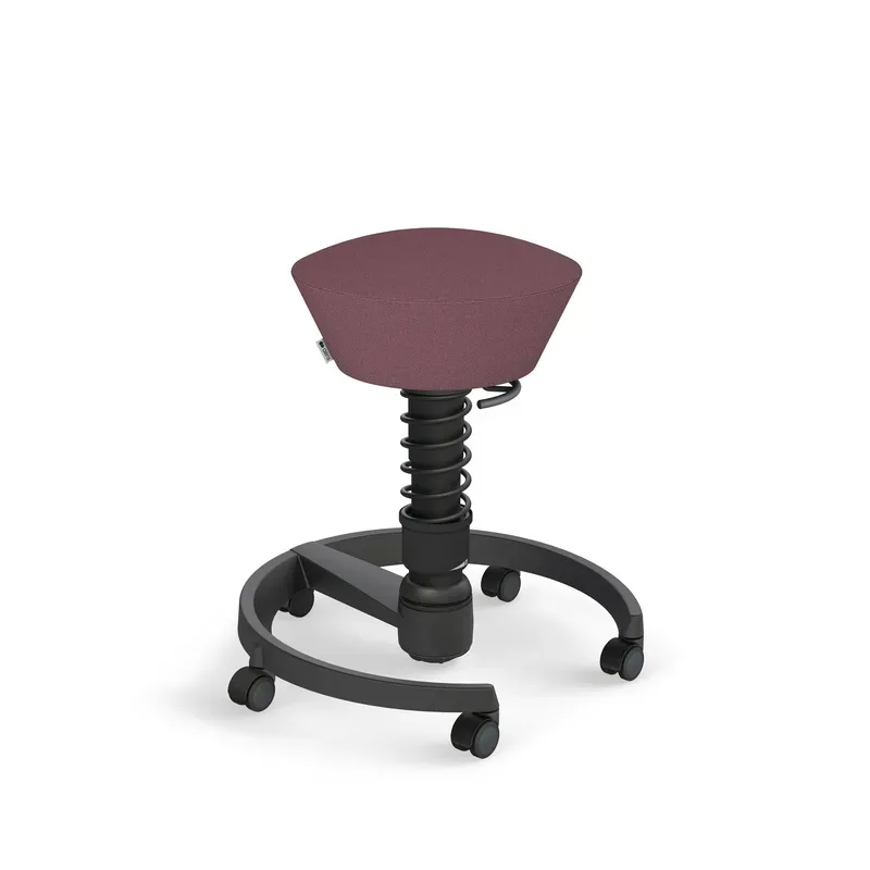 Aeris Swopper office stool Light violet/Black, New, Dynamic sitting - ideal for healthy sitting